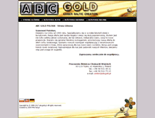 Tablet Screenshot of abcgold.pl